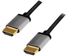 LogiLink Kabelis hdmi 4k/60hz aliuminio 5m juoda