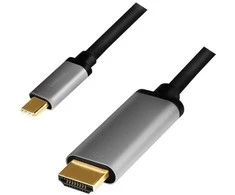 LogiLink USB-c į hdmi laidas, 4k 60hz aliuminio 1,8m