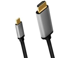 LogiLink USB-c į hdmi laidas, 4k 60hz aliuminio 1,8m