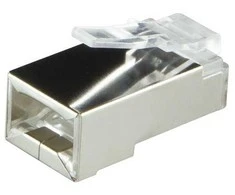 LogiLink Wtyki rj45 cat.6 100szt. ekranowane su osłoną, juoda