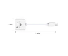 USB C tipo adapteris – 3,5 mm mini lizdas su maitinimo šaltiniu (PD) 30 W „Maclean“, MCTV-848