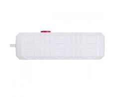 „Maclean“ maitinimo lizdas, ilgintuvas, 2 lizdai + 3xUSB, 110-240V AC 50/60Hz, 2.1A max 2500W, 3 m, baltas, MCE388 W