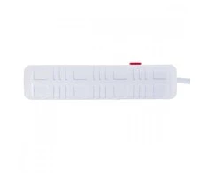 „Maclean“ maitinimo laidas, 4 lizdų prailginimo laidas + 3xUSB, 110–240 V AC 50/60 Hz, 2,1 A maks. 2500 W, 1,5 m, baltas, MCE392 W