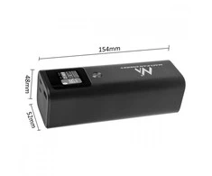 Mobilna „Maclean“ mobilioji išorinė baterija, 24600 mAh, maitinimo šaltinis (PD) 140 W, greitas/greitas/super įkrovimas, 88,56 Wh, 2 x C tipo, USB, MCE335