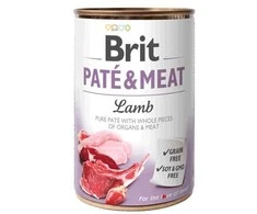 Drėgnas Šunų Maistas - BRIT Paté &amp; Meat su aviena 400g