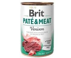 BRIT Paté &amp; Meat su žvėriena - šlapias šunų maistas - skardinė - 400g