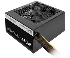 Thermaltake Litepower ii juodas 450w (aktyvus pfc, 2xpeg, 120mm)