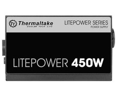 Thermaltake Litepower ii juodas 450w (aktyvus pfc, 2xpeg, 120mm)