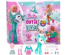 Mattel Advento kalendorius 2023 m. Barbie Cutie Reveal