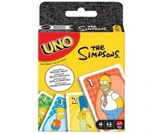 Žaidimas - Mattel UNO The Simpsons 112 kortų specialus taisyklė "Woo-hoo! D'OH!"