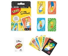 Žaidimas - Mattel UNO The Simpsons 112 kortų specialus taisyklė "Woo-hoo! D'OH!"