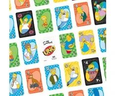 Žaidimas - Mattel UNO The Simpsons 112 kortų specialus taisyklė "Woo-hoo! D'OH!"