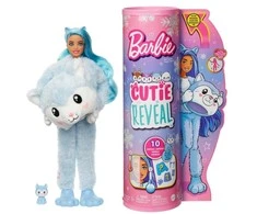 Mattel Barbės „Cutie Reveal“ minkštutėlis haskės siurprizų rinkinys, žiemos spindesio serija