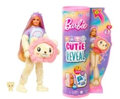 BARBIE „Cutie Reveal“ rinkinys, marškinėlių serija – liūtė