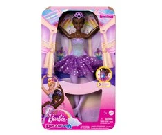 Mattel HLC26 Barbie Ballerina Doll Magic Lights Brunette | Mattel