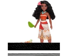 Mattel Disney „Ocean Friends“ princesė Moana, lėlė Moana su vėžliuku, formomis ir smėliu, 27 cm