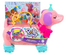 Mattel POLLY POCKET DOG PARTY RINKINYS KOMPAKTINIS LAGAMINAS + PRIEDAI 4+