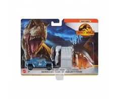 Mattel Degtukų dėžė transporto priemonė Jurassic World Transporter dinozaurų stegosaurus letena