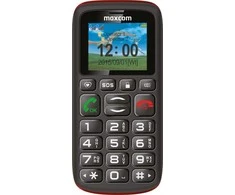 Mobilusis telefonas GSM MAXCOM MM 428 L juodos spalvos-raudonos spalvos
