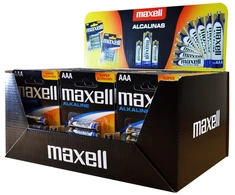 Maxell alkaline lr03 aaa 4pk display (30 op. blistrów/120szt baterii)