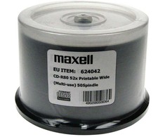 Maxell cd-r 700mb 50 vnt. 52x80 min, spindel, płyta do nadruku