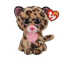 TY TY BEANie BOS LiVVIE- rožinis leopardas 15cm 36367