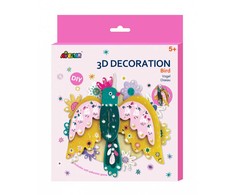Mg Dystrybucja *3D dekoracija - PAUKŠTIS, 5+, atvirukas.
