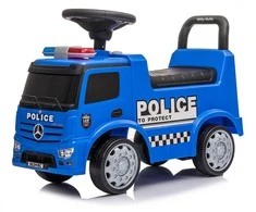 Vaikiškas dviratis su garsu Mercedes Milly Mally POLICE mėlynas