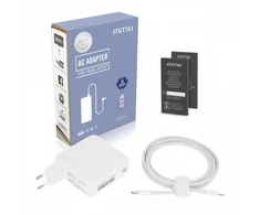Maitinimo šaltinis sieciowy Mitsu 61W USB-C, USBC, 5-20.3V, 3A (baltas) do notebooka