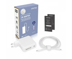 Maitinimo šaltinis sieciowy Mitsu 100W USB-C, USBC, 5-20V, 3-5A (baltas) do notebooka
