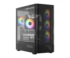 MODECOM PC CASE VOLCANO AQ 300 ARGB MIDI Juodas