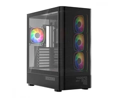 MODECOM PC CASE VOLCANO AQ 300 ARGB MIDI Juodas