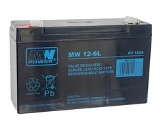 Mw Power MWPower MW 6V 12Ah F2(250) AGM akumuliatorius, 6-9 metai