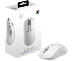 Pelė MSI VERSA 300 BELAIDĖ AKUMULATORIUS Baltas | Belaidis | 2.4 GHz, Bluetooth, USB 2.0