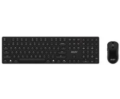 MSI | FORGE K210 | Klaviatūros ir pelės rinkinys | Wireless | su pele | US | Scissor | Juodas
