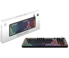 MSI FORGE GK110 US | Klaviatūra žaidimams | su laidu | US | Membrane | Juodas
