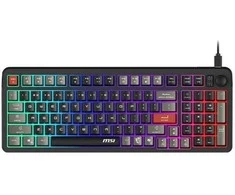 MSI FORGE GK110 US | Klaviatūra žaidimams | su laidu | US | Membrane | Juodas
