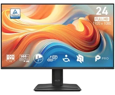 MSI Monitorius 23.8 cala pro mp242 e14c fhd/flat/144hz/juoda