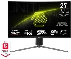 Monitorius MSI MAG 276CPXF - 27" | Rapid VA Curve 1500R | Full HD | 0.5ms | 280Hz