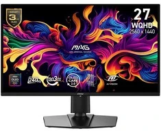 Monitorius MSI MAG 274QP QD-OLED X24 27″ / WQHD / 240Hz / 0,03 ms (GTG) (juodas) – adjustable height