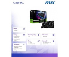 Vaizdo plokštė MSI GeForce RTX 5060 GAMING OC 8GB GDDR7 3xDP 1xHDMI