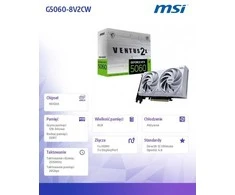 Vaizdo plokštė MSI GeForce RTX 5060 8G VENTUS 2X OC Baltas NVIDIA 8 GB GDDR7