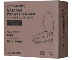 Tualeto dangčio pakėlimo dangtelis su atvartu 10 cm ActionMED NT10AM