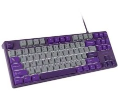 Klaviatūra Fury Kanabo K2 US balta pašvietimas mechaninė szaro-violetinė