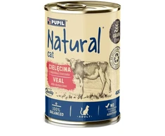 NATURAL Veršiena su vištienos kepenėlėmis - šlapias maistas katėms - 400g