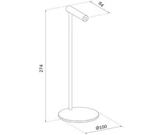 Ausinės NEOMOUNTS HEADPHONE STAND, ALUMINUM