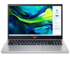 Acer Aspire Go 15 AG15-32P-39R2 Intel Core 3 N355 Nešiojamas kompiuteris 39.6 cm (15.6") Full HD 8 GB DDR5-SDRAM 128 GB SSD Wi-Fi 6 (802.11ax) Windows 11 Home Sidabrinis New Repack/Repacked (Pažeista pakuotė)