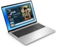 Nešiojamas kompiuteris Dell Nešiojamas kompiuteris 16 DC16251 W11P C7-150U 16GB 512GB Intel Graphics FgrPr WLAN + BT 16.0 2.5K BcklKb 4C 65W 3YPS Platinum Sidabrinis