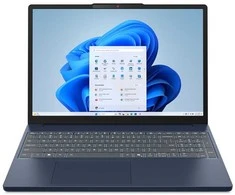 Lenovo IdeaPad Slim 3 15IRH10 Intel® Core™ i5 i5-13420H Nešiojamas kompiuteris 38.9 cm (15.3") WUXGA 16 GB DDR5-SDRAM 512 GB SSD Wi-Fi 6 (802.11ax) NoOS Mėlyna