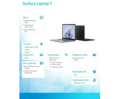 Nešiojamas kompiuteris Microsoft Surface Laptop7 Qualcom Snapdragon X Elite 13,8 colio 16 GB 512 GB SSD SSD W11P Eng Int Graphite